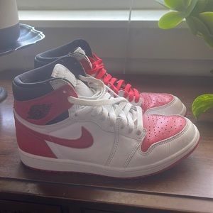 Nike Air Jordan. Used condition. Red, white, Black.  men’s size 7.5
